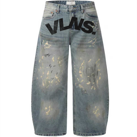 VLNS HAND PAINTED LOOSE JEANS