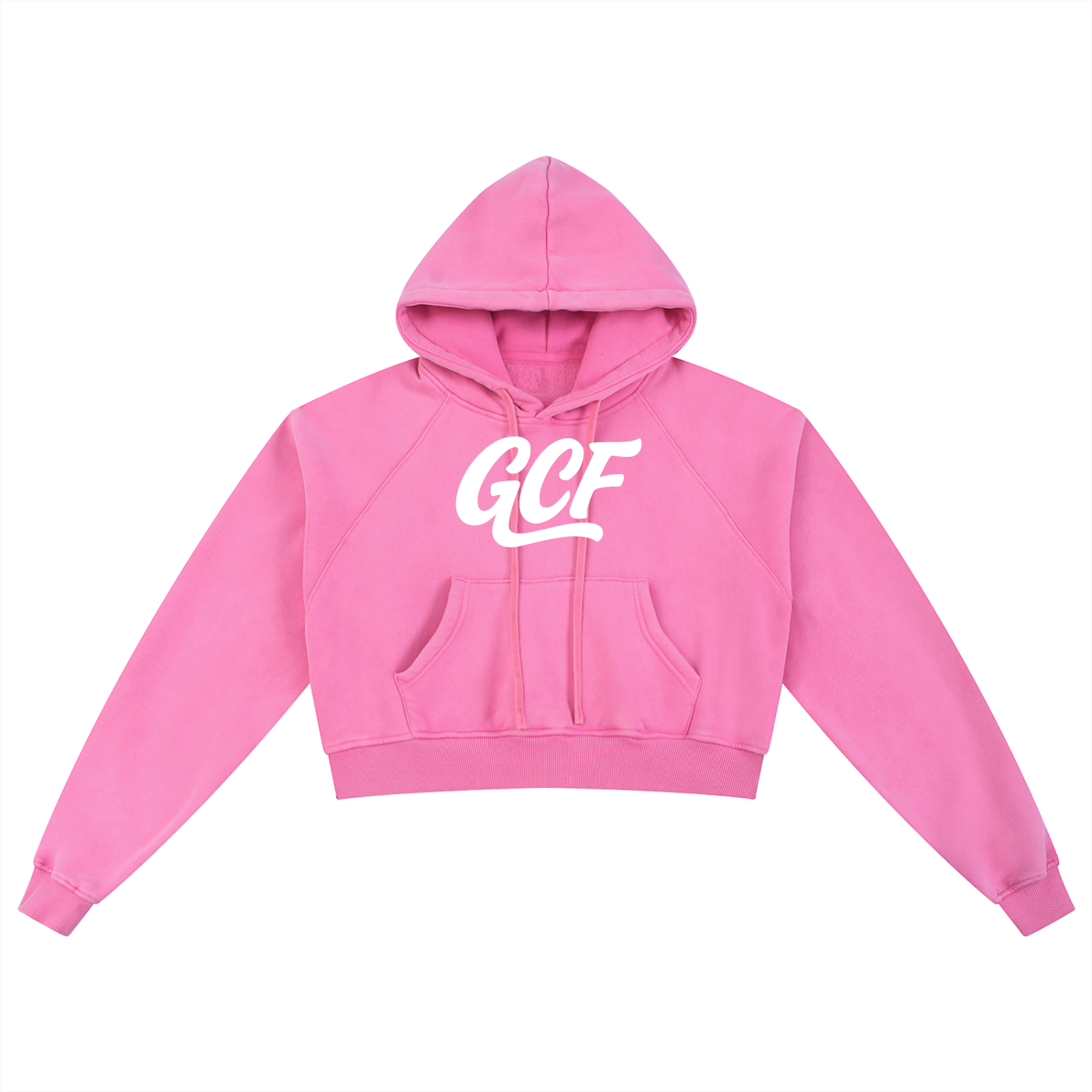 GCF SNOW WASHED CROPPED HOODIE