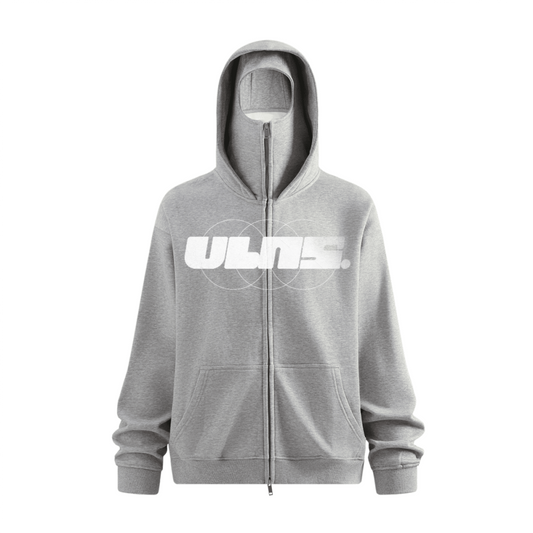 VLNS. WINDPROOF ZIP UP HOODIE WITH BUILT IN FACE MASK