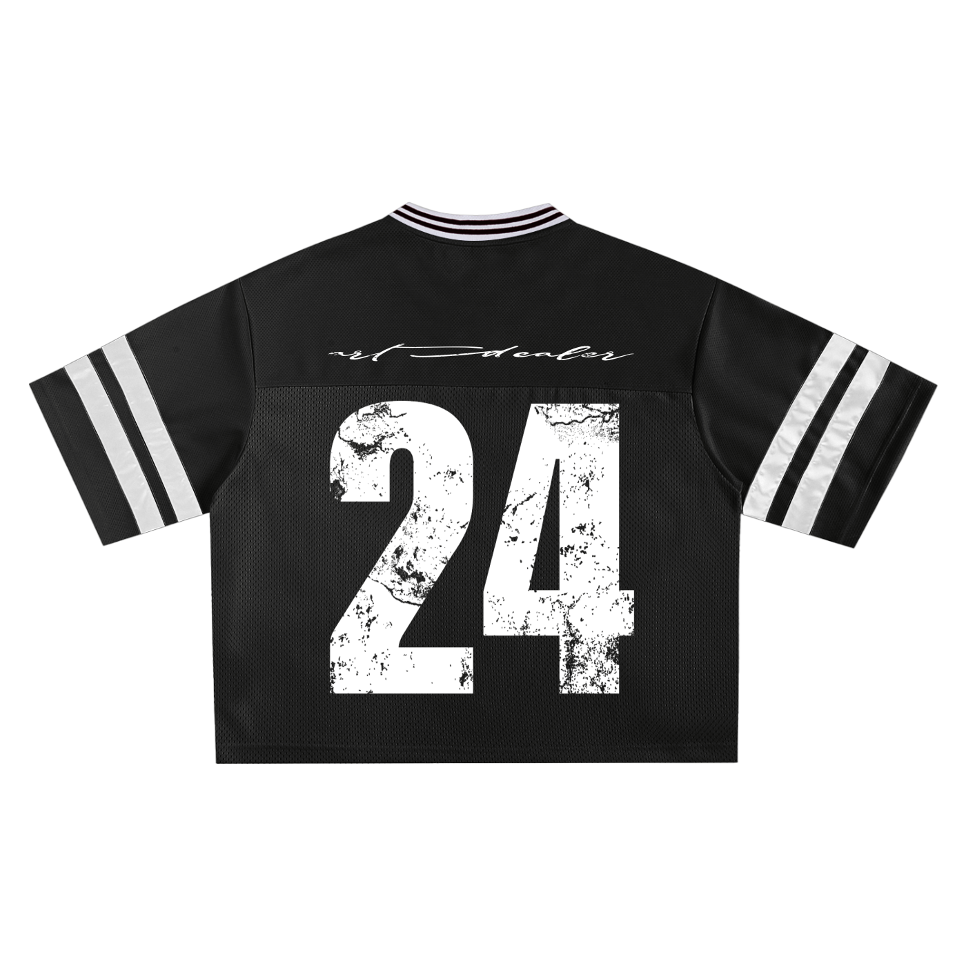 ART DEALER TAPED MESH BOXY FOOTBALL JERSEY