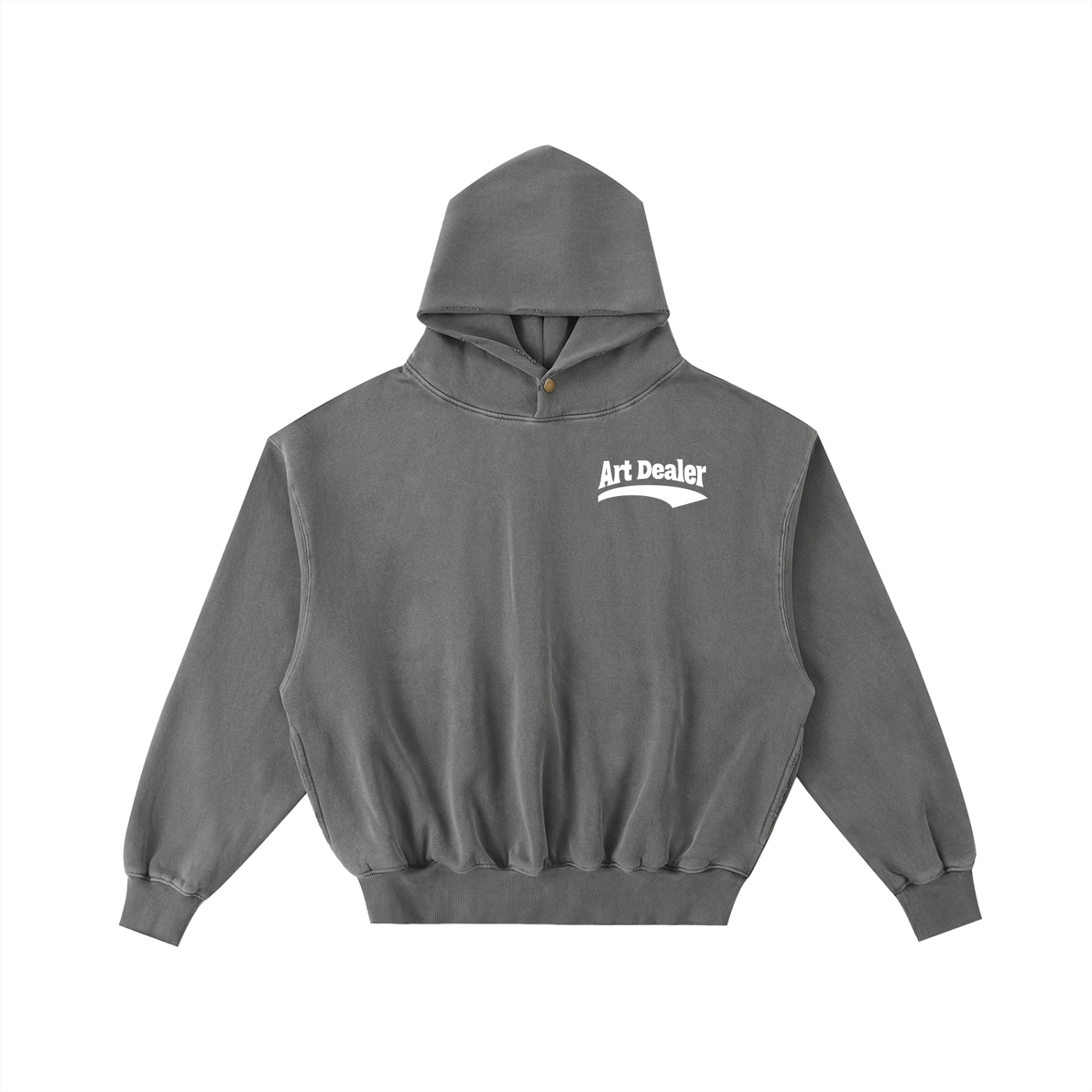 ART DEALER FRAYED WASHED FLEECE HOODIE