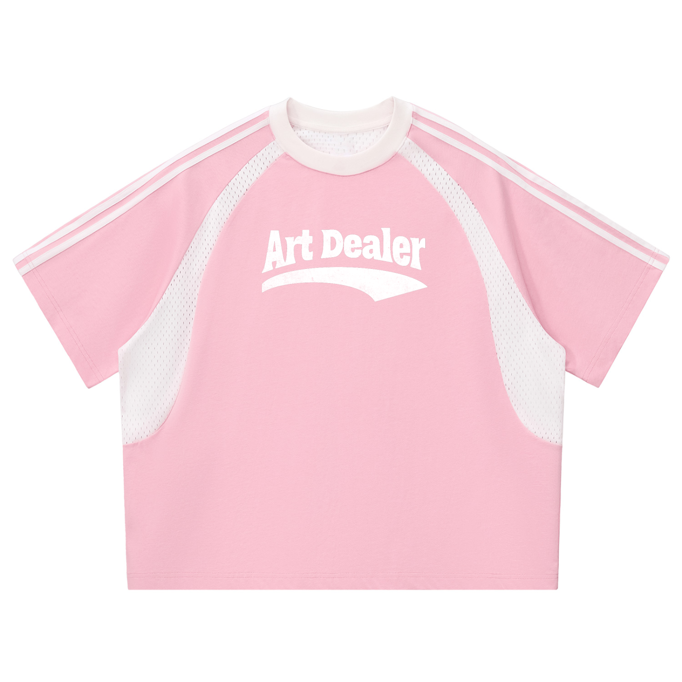 ART DEALER CONTRAST MESH TEE