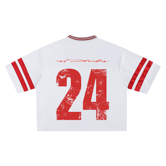ART DEALER TAPED MESH BOXY FOOTBALL JERSEY