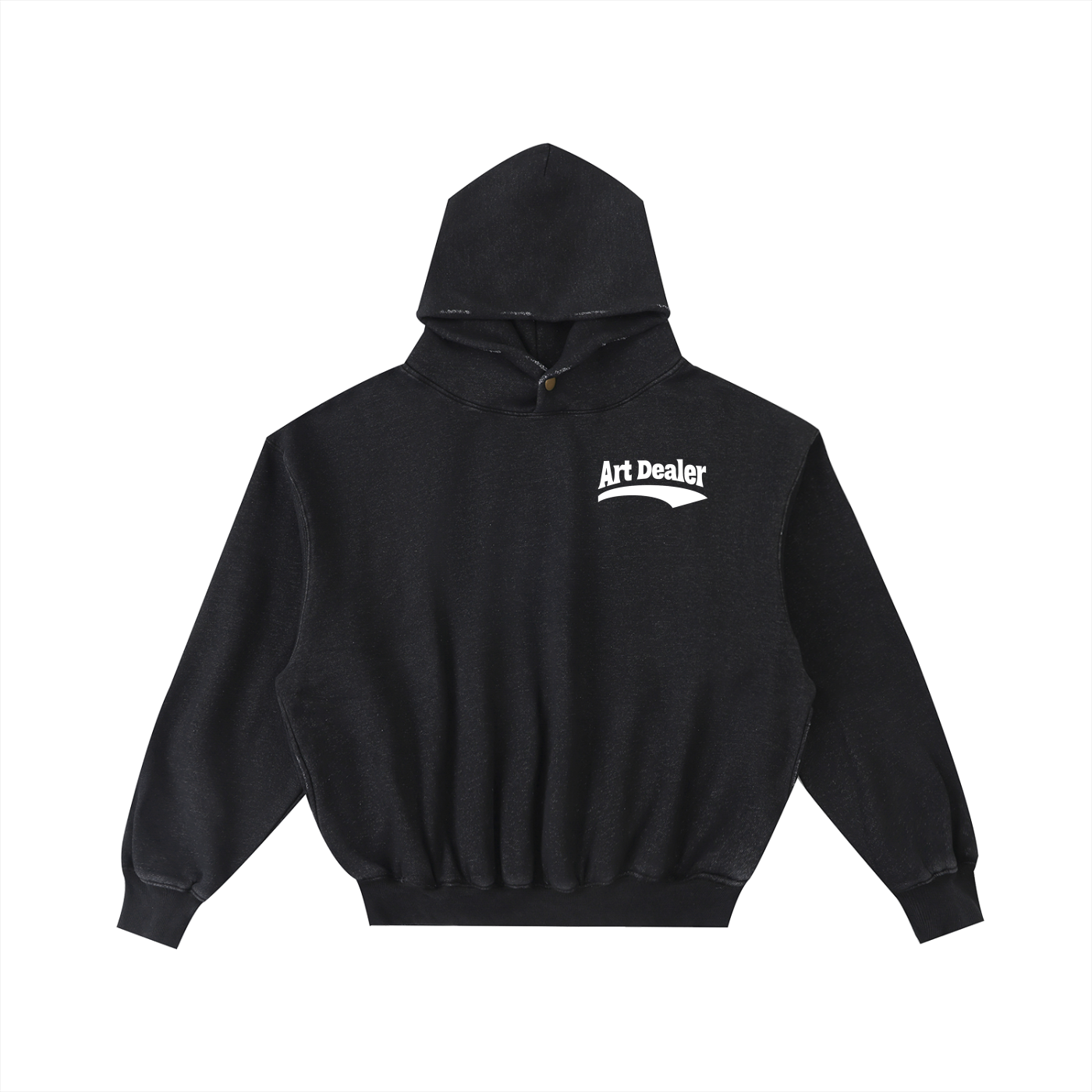 ART DEALER FRAYED WASHED FLEECE HOODIE