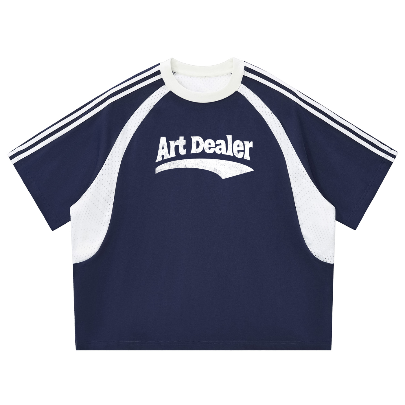 ART DEALER CONTRAST MESH TEE