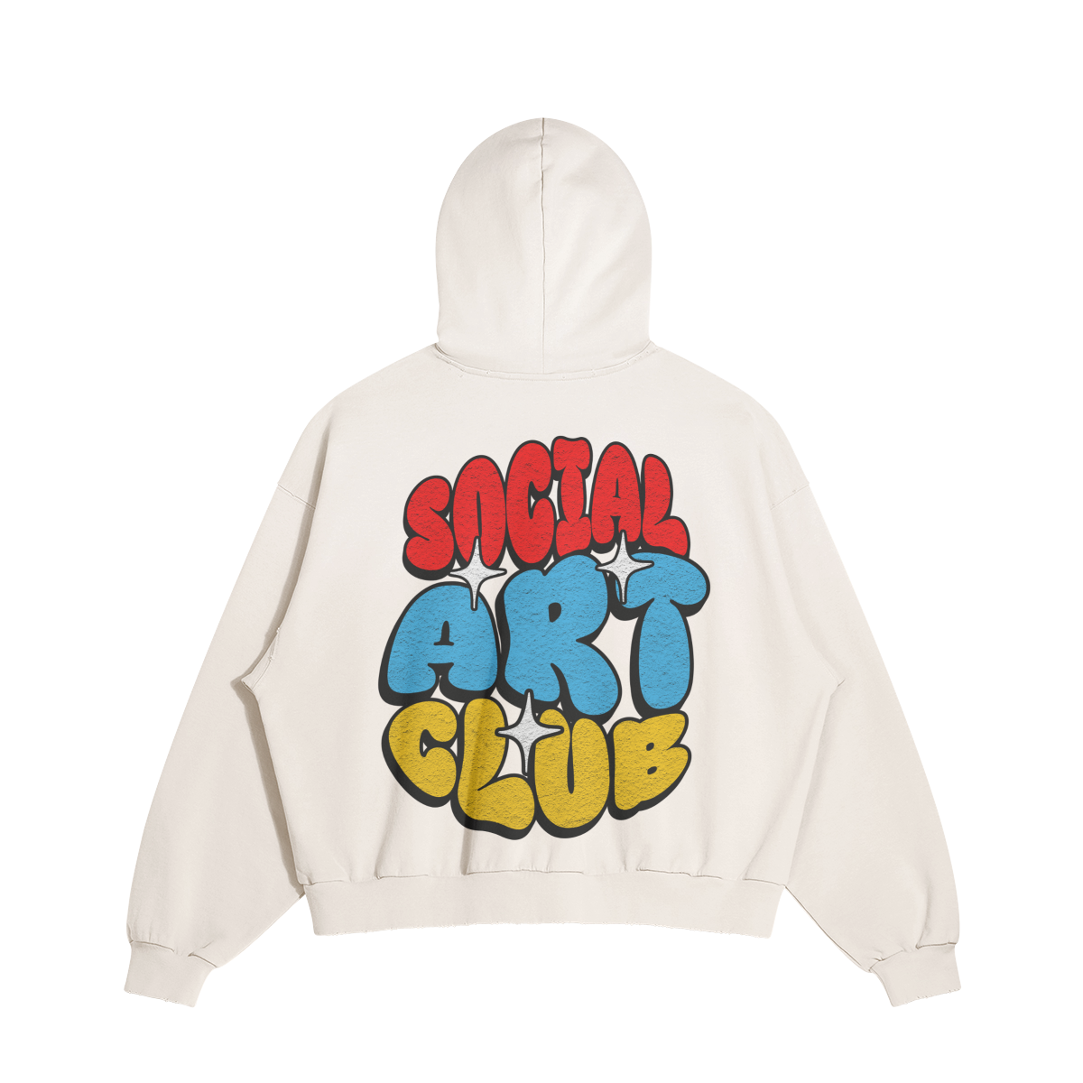 MEMBERS ONLY SOCIAL ART CLUB BOXY HOODIE