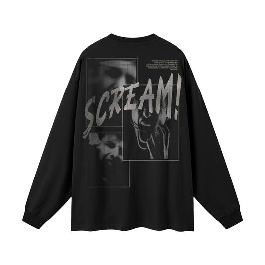 SCREAM LONG SLEEVE TEE