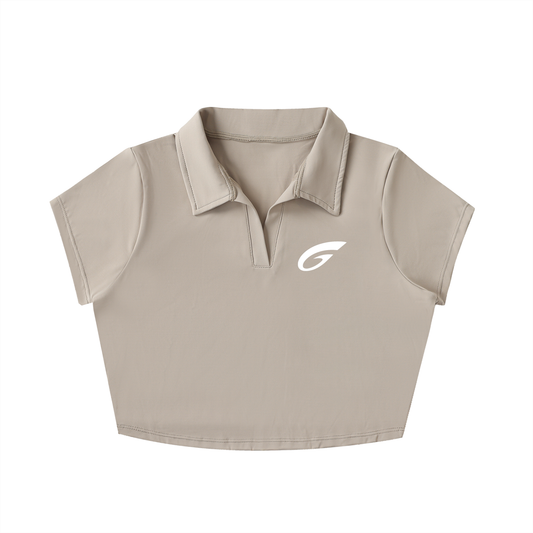 GCF LAPEL CROP TOP
