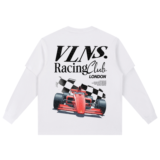 VLNS RACING CLUB LAYERED LONG SLEEVE TEE