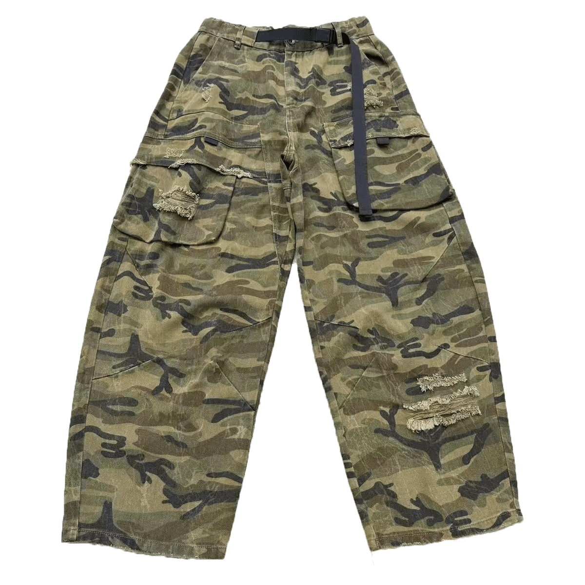 GCF CAMOUFLAGE LOOSE WIDE LEG JEANS