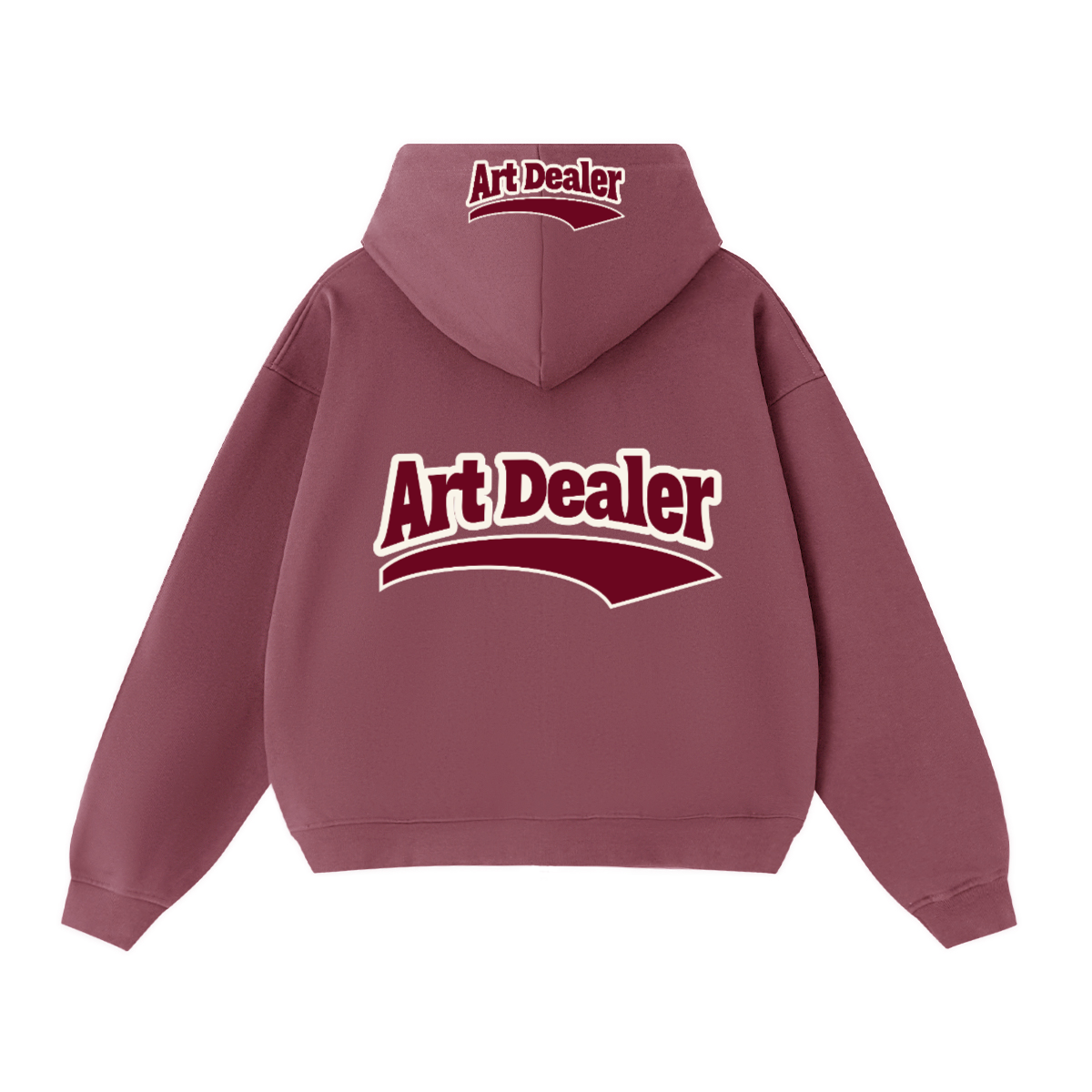 ART DEALER CROPPD ZIP HOODIE