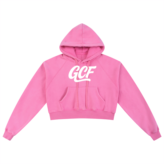 GCF SNOW WASHED CROPPED HOODIE