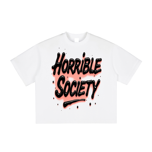 3D HORRIBLE SOCIETY VINTAGE WASHED BOXY TEE