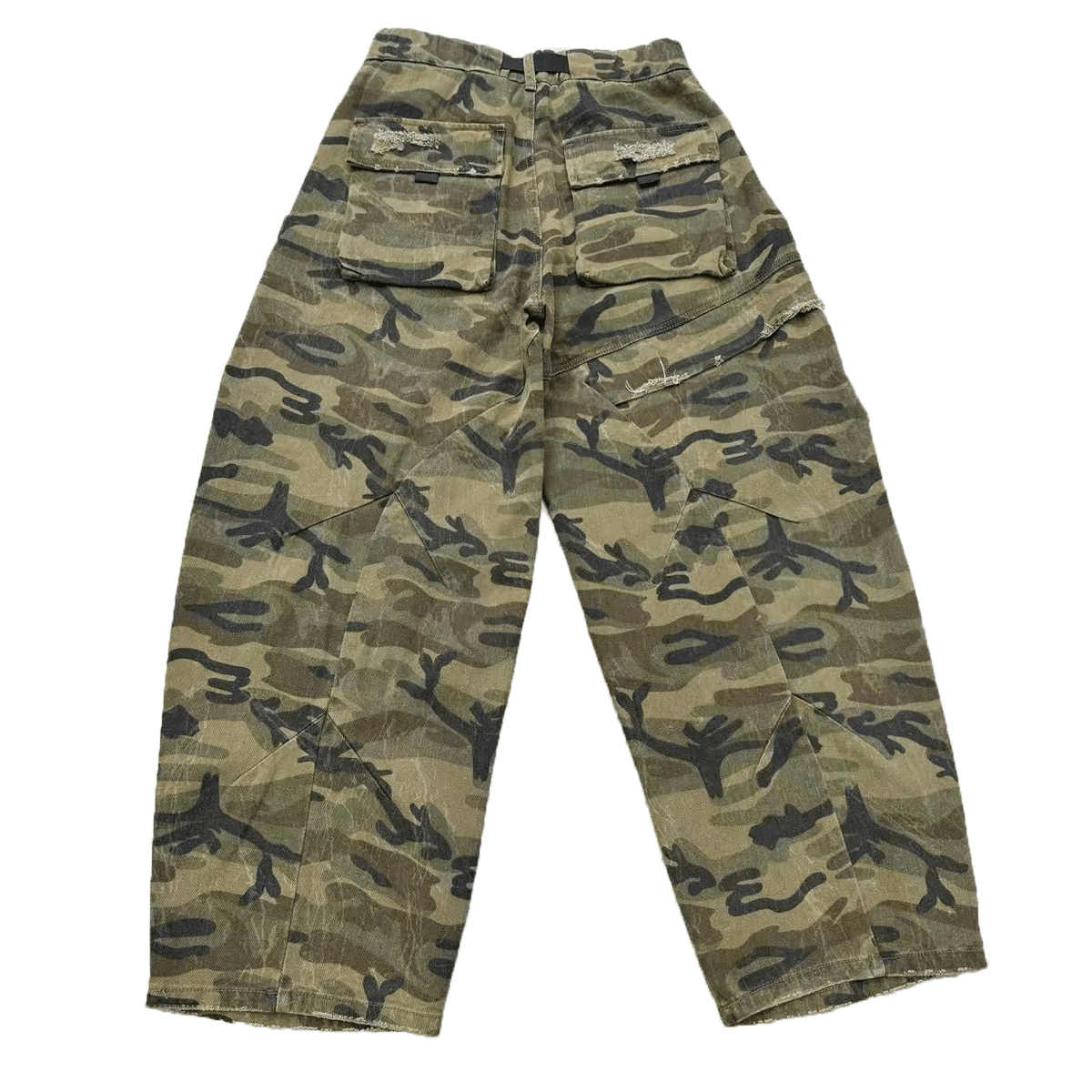 GCF CAMOUFLAGE LOOSE WIDE LEG JEANS