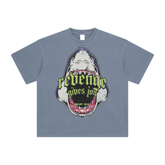 REVENGE GIVES JOY ENZYME WASHED TEE