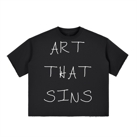 ART THAT SINS BOXY TEE