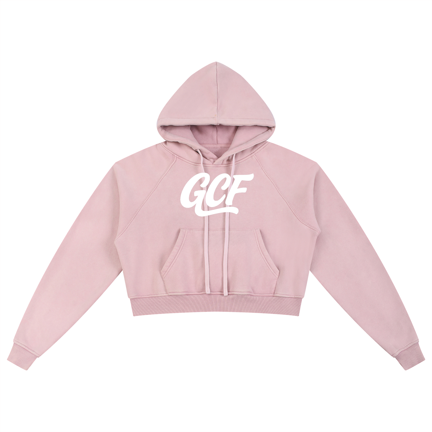 GCF SNOW WASHED CROPPED HOODIE