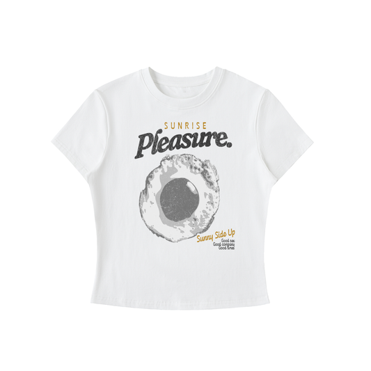 SUNSHINE PLEASURE. BODYCON TEE