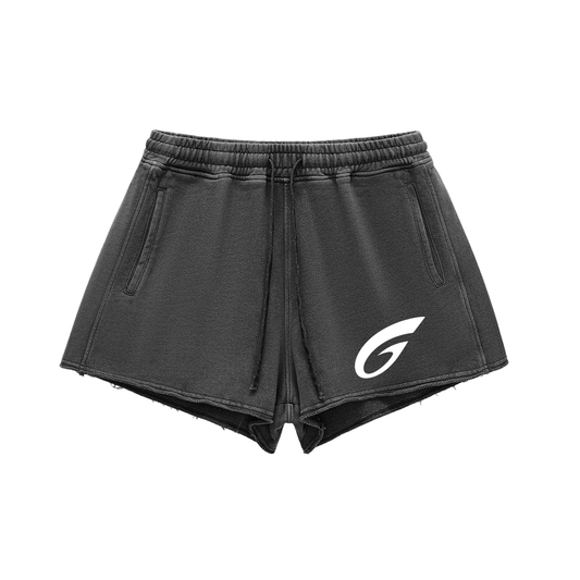 GCF SNOW WASHED RAW EDGE SHORTS