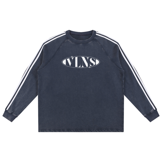 VLNS SNOW WASHED CONTRAST CREW NECK