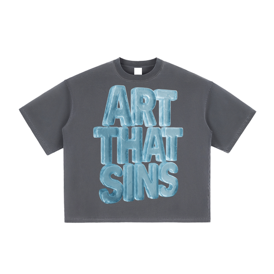 ART THAT SINS VINTAGE WASHED BOXY TEE