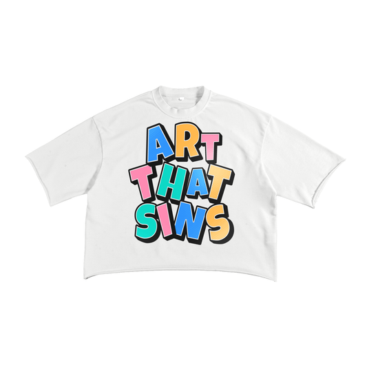 ART THAT SINS RAW EDGE TEE