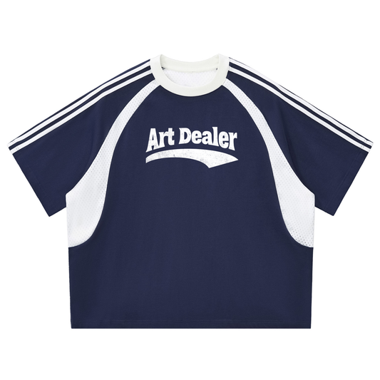 ART DEALER CONTRAST MESH TEE