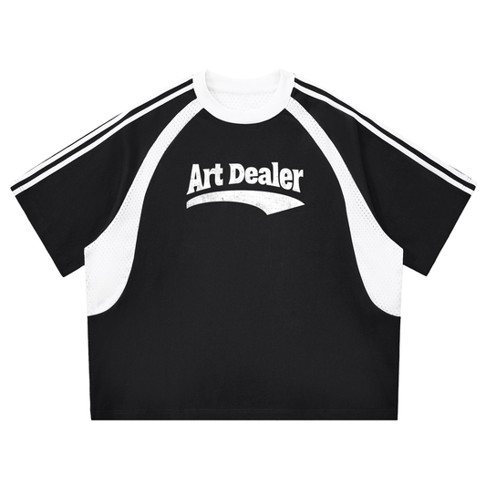 ART DEALER CONTRAST MESH TEE