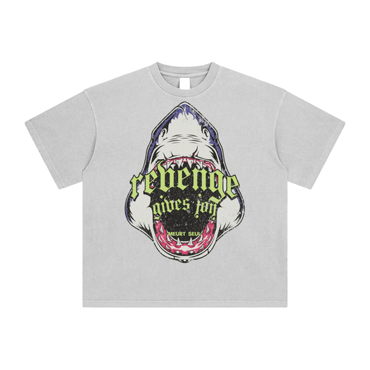 REVENGE GIVES JOY ENZYME WASHED TEE