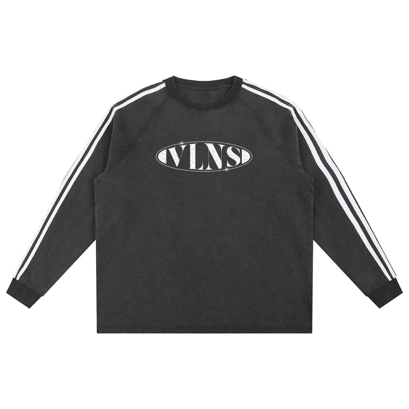 VLNS SNOW WASHED CONTRAST CREW NECK