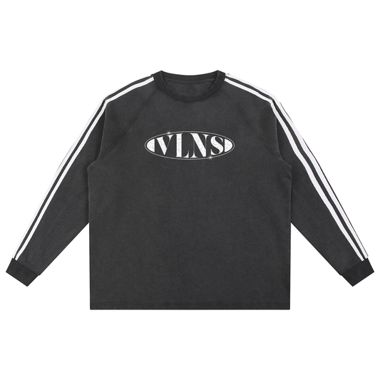 VLNS SNOW WASHED CONTRAST CREW NECK