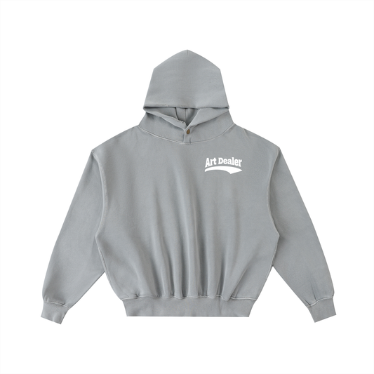 ART DEALER FRAYED WASHED FLEECE HOODIE