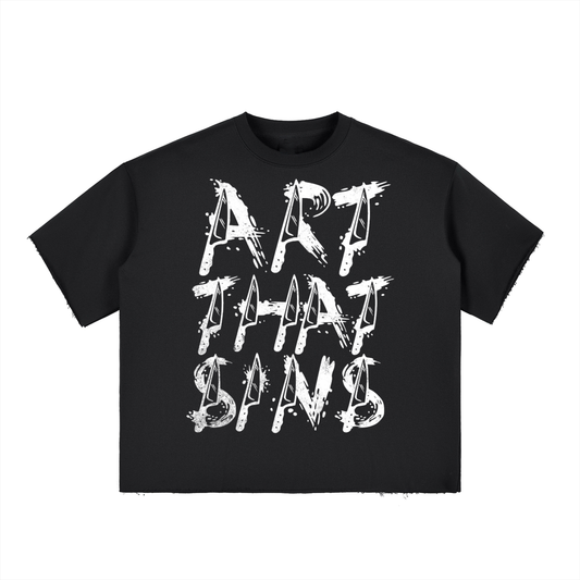 SLASHER ART THAT SINS BOXY RAW EDGE TEE