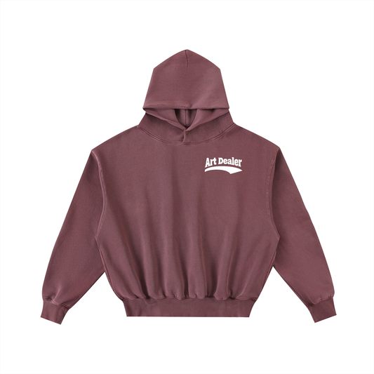 ART DEALER FRAYED WASHED FLEECE HOODIE