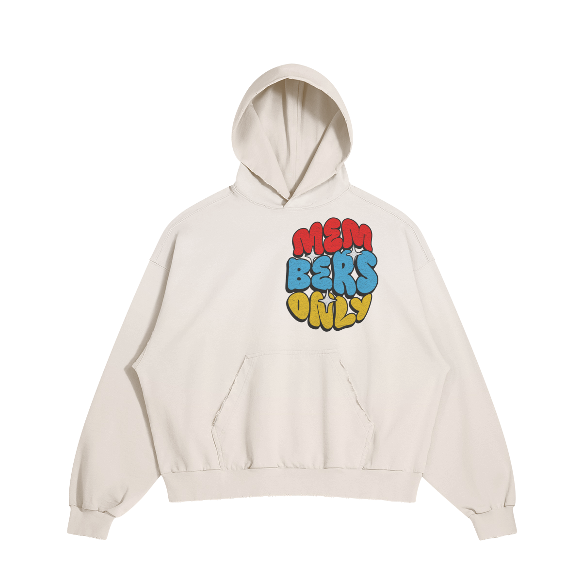 MEMBERS ONLY SOCIAL ART CLUB BOXY HOODIE