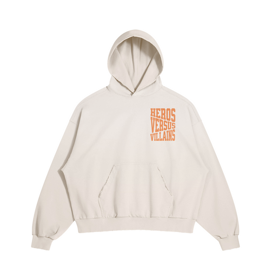 WAVES AND BABES DISTRESSED BOXY HOODIE